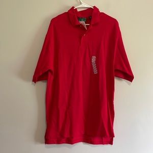 Outer Banks red polo shirt large